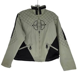 Jamie Sadock Light Green With Black Stitching Jacket Size Medium